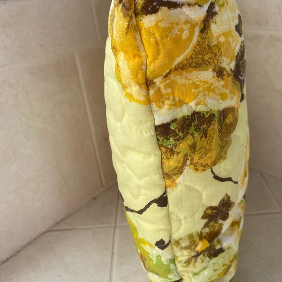 Vintage Handmade Repurposed Quilted Throw Pillow - Picture 8 of 9